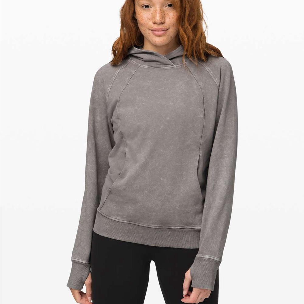 Lululemon Scuba Pullover *Wash Washed Dark Chrome Size 6